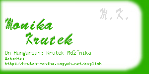 monika krutek business card